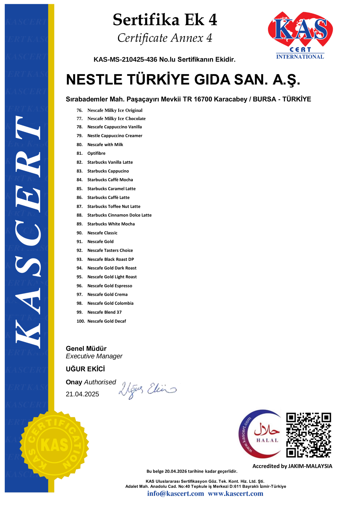 Nestle Turkey Halal Certificate - Page 5